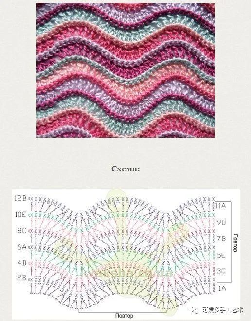 多色钩编花样大全,以后钩衣服,围巾,被子……再也不用