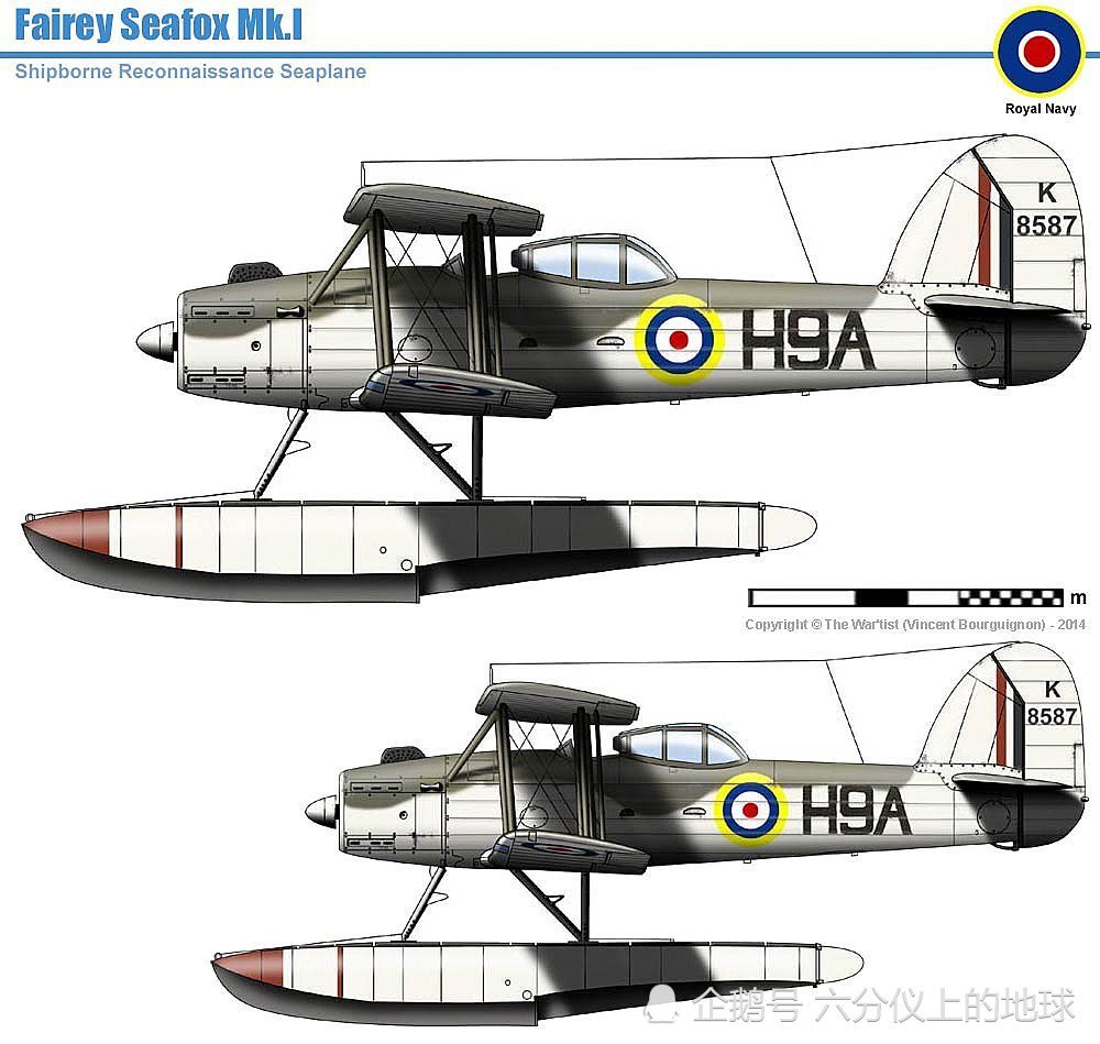 二战兵器全集,英国费尔雷"海狐"舰载水上飞机