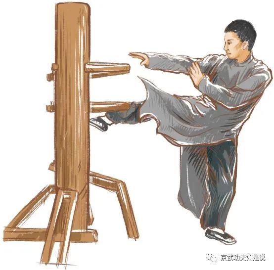 咏春拳:前扫脚,正踢脚,斜撑脚,级肘,批肘,顶肘的技法教程