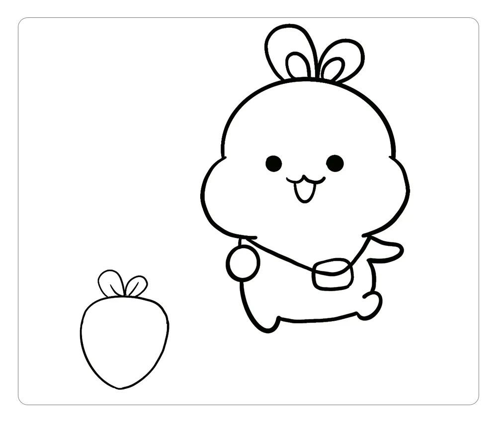 可爱的小兔子简笔画,亲子好帮手,为孩子收藏吧