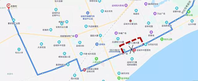 运城公交107路线图,运城公交106路路线图 受解放路,红旗街施工影响,运城市多条公交线路临时调整