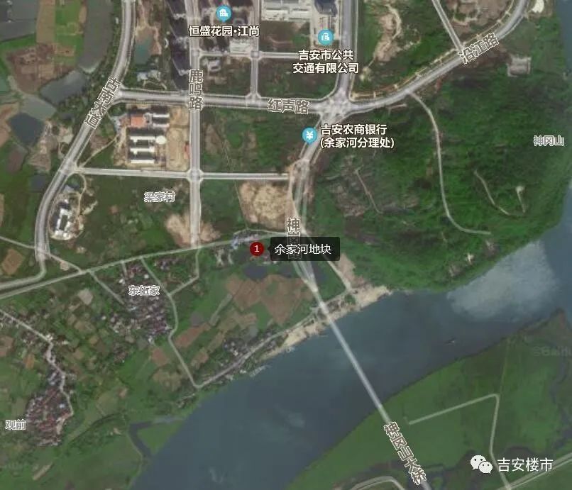 庐陵新区管委会牵头负责 古后河绿廊周边地块, 余家河地块, 行政路