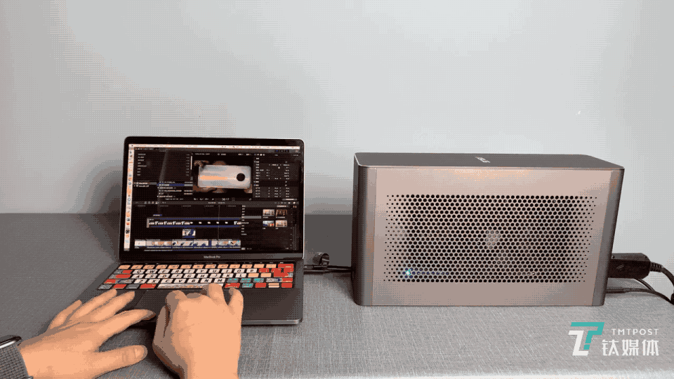 macbook pro with blackmagic egpu 钛媒体注:钛度实验室,是一档针对