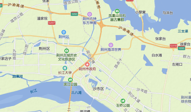 荆州市人口面积_荆州市地图