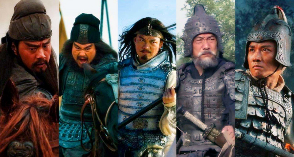 三国五虎将  影视大合照