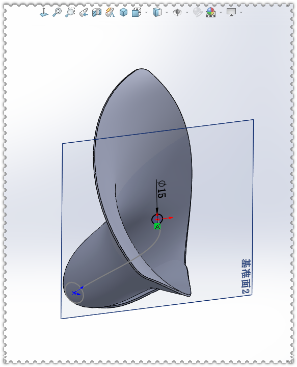 用solidworks画一朵马蹄莲花