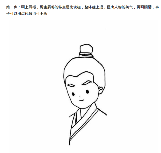 古风小哥哥简笔画