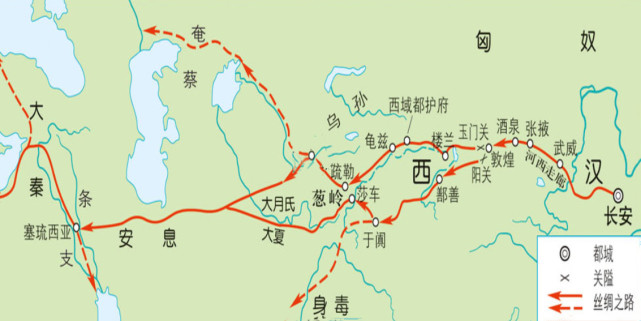 自汉武帝派使张骞出使西域,建立起丝绸之路后,中国和西域各国的联系