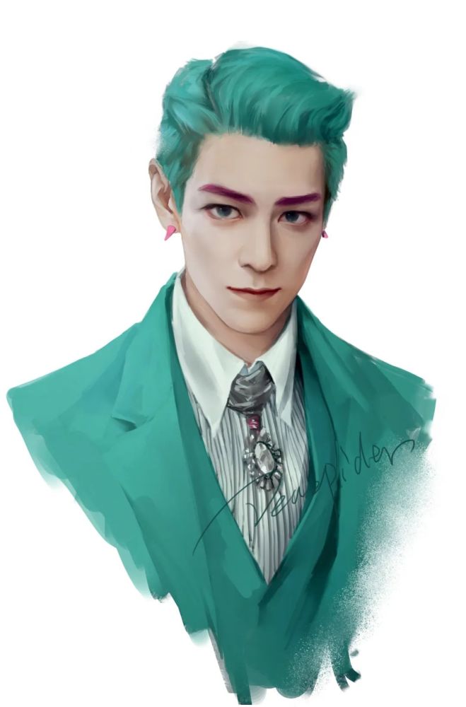 崔胜铉高清绘画:太帅了