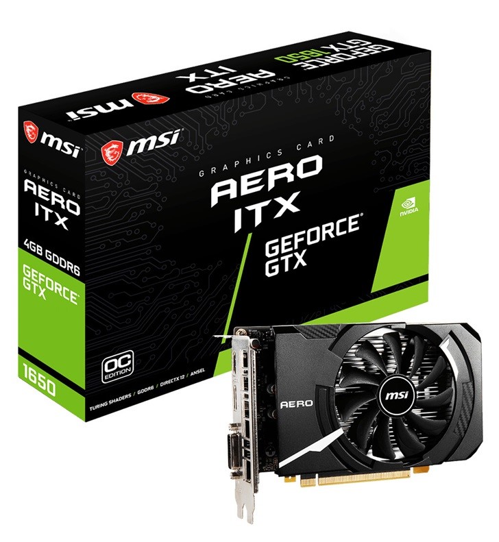 微星推出gddr6版gtx 1650 显卡:itx设计,无需外接供电