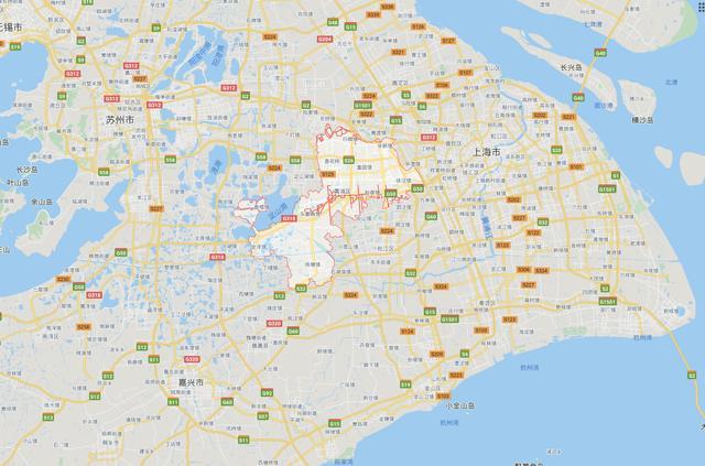 上海青浦区地处省界交界处,目前城镇化低,但未来在一体化趋势下潜力
