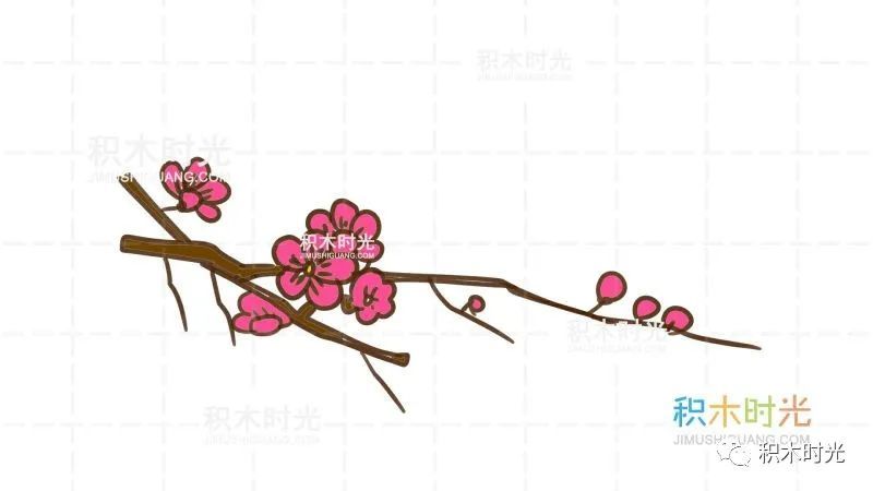 植物花卉简笔画大全:画梅花简笔画