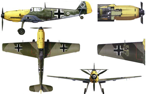 二战德国战斗机的代名词,bf 109全系列型谱