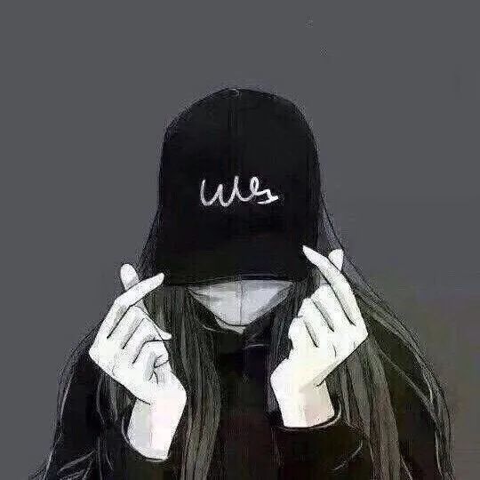 黑暗色调情侣头像
