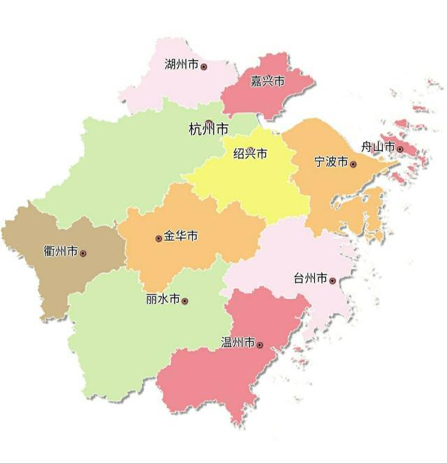 全国34个省级行政区划浙江篇