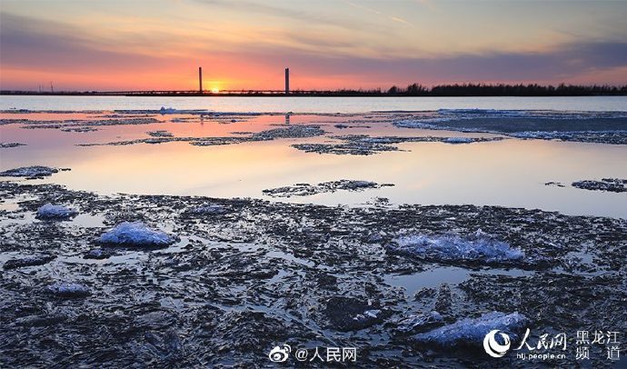 又是一年冰花开!松花江哈尔滨段文开江