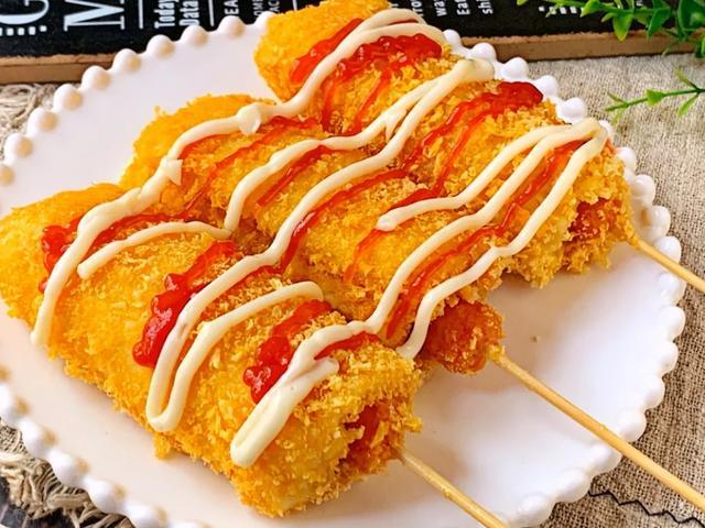 教你在家做网红芝士热狗棒,成本只要3元,一口下去满满