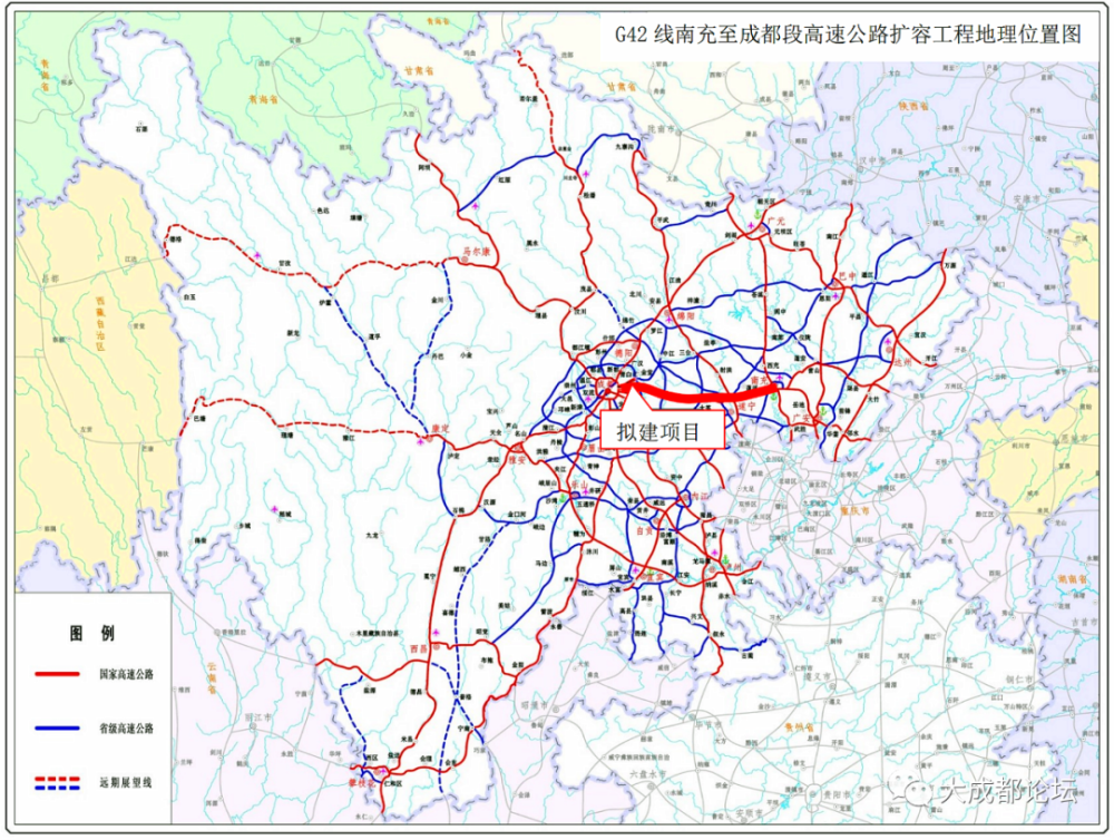 g42线南充至成都段高速公路扩容工程详细路线