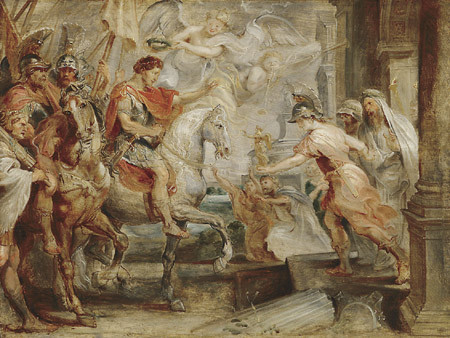 君士坦丁凯旋罗马(油画) 鲁本斯