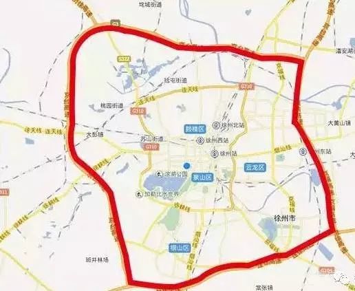 四环路?可能还有人不知道 其实是徐州周围的几条高速公路