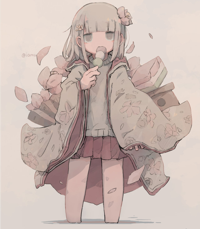 轻柔色调里的呆萌天使.p站美图,画师推荐