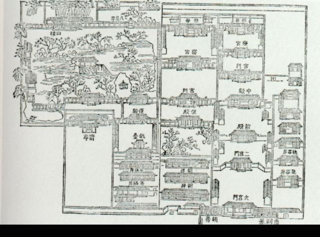 鸟瞰示意图大观园修建前荣宁二府平面示意图建大观园后贾府平面示意图