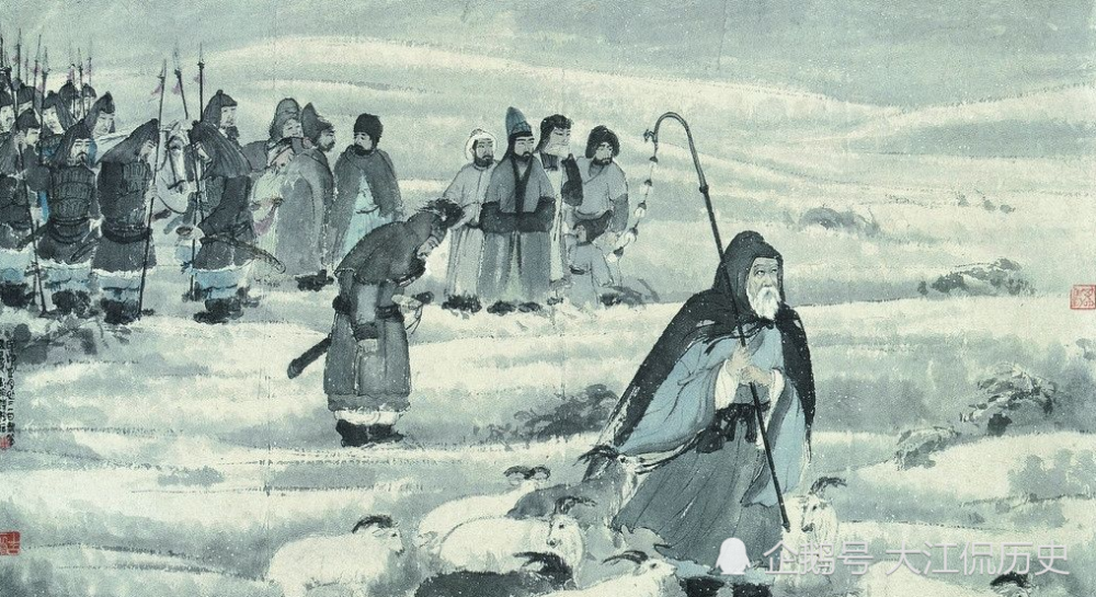 还做了单于的大将,就是在这样的情况下,苏武出使到了匈奴