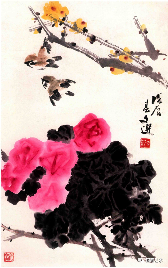 汤文选写意花鸟欣赏