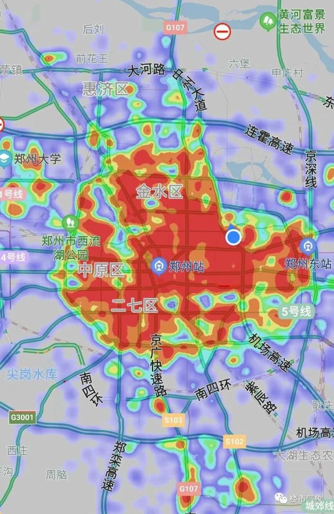 郑州人口热力图_郑州热力图(2)