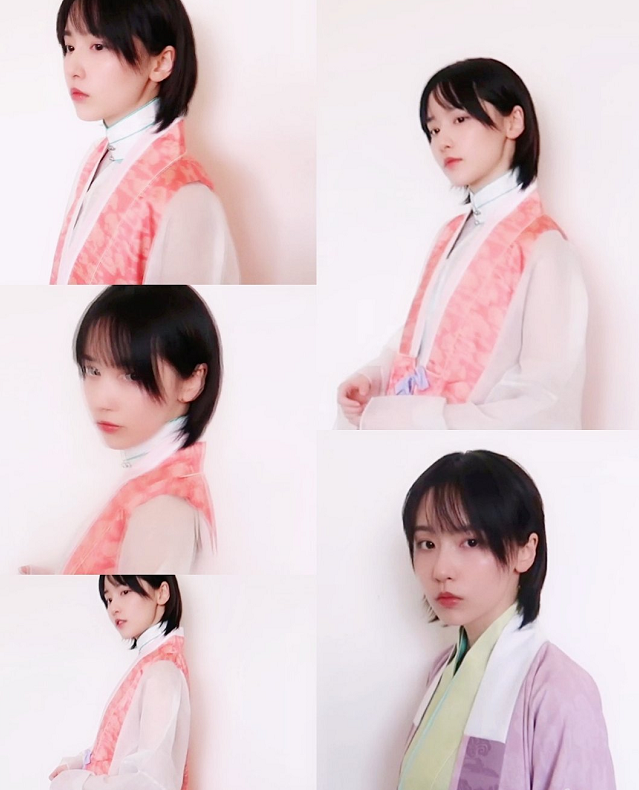 汉服:都说诸葛大力是古风美人,短发穿汉服的成果更美哦!