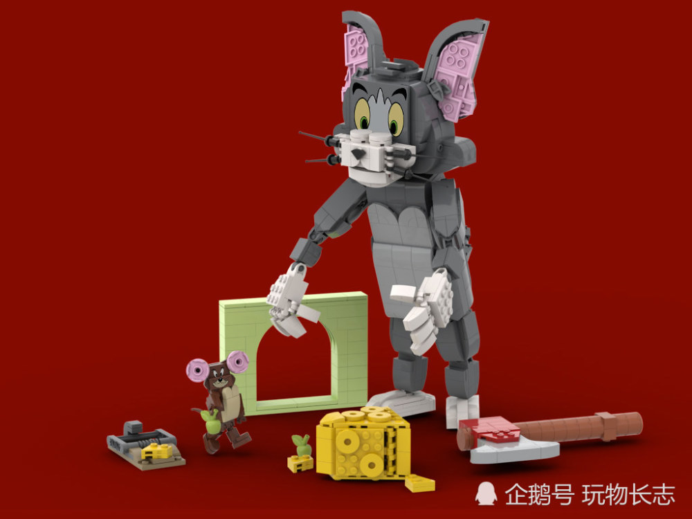 乐高的无限可能,玩家自制经典动画《猫和老鼠》乐高作品