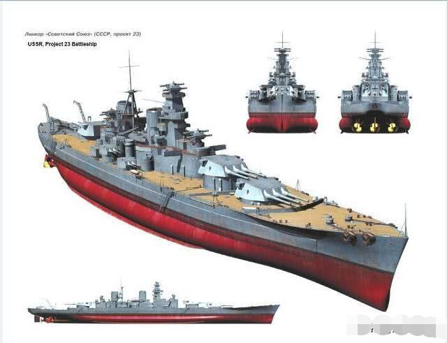 苏联最高水平战列舰和美国最高水平战列舰均为下水,到底谁更胜一筹?