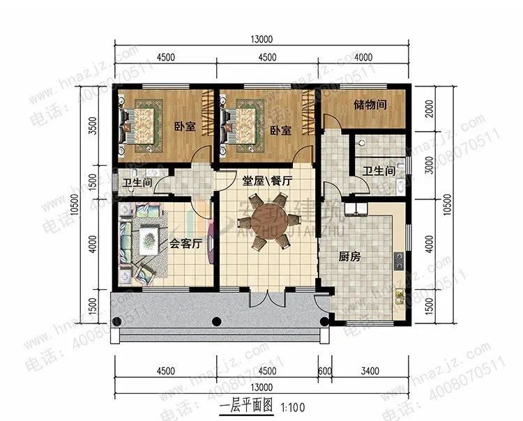 占地面积:142平方米 建筑面积:135平方米 建筑层数:一层 建筑结构