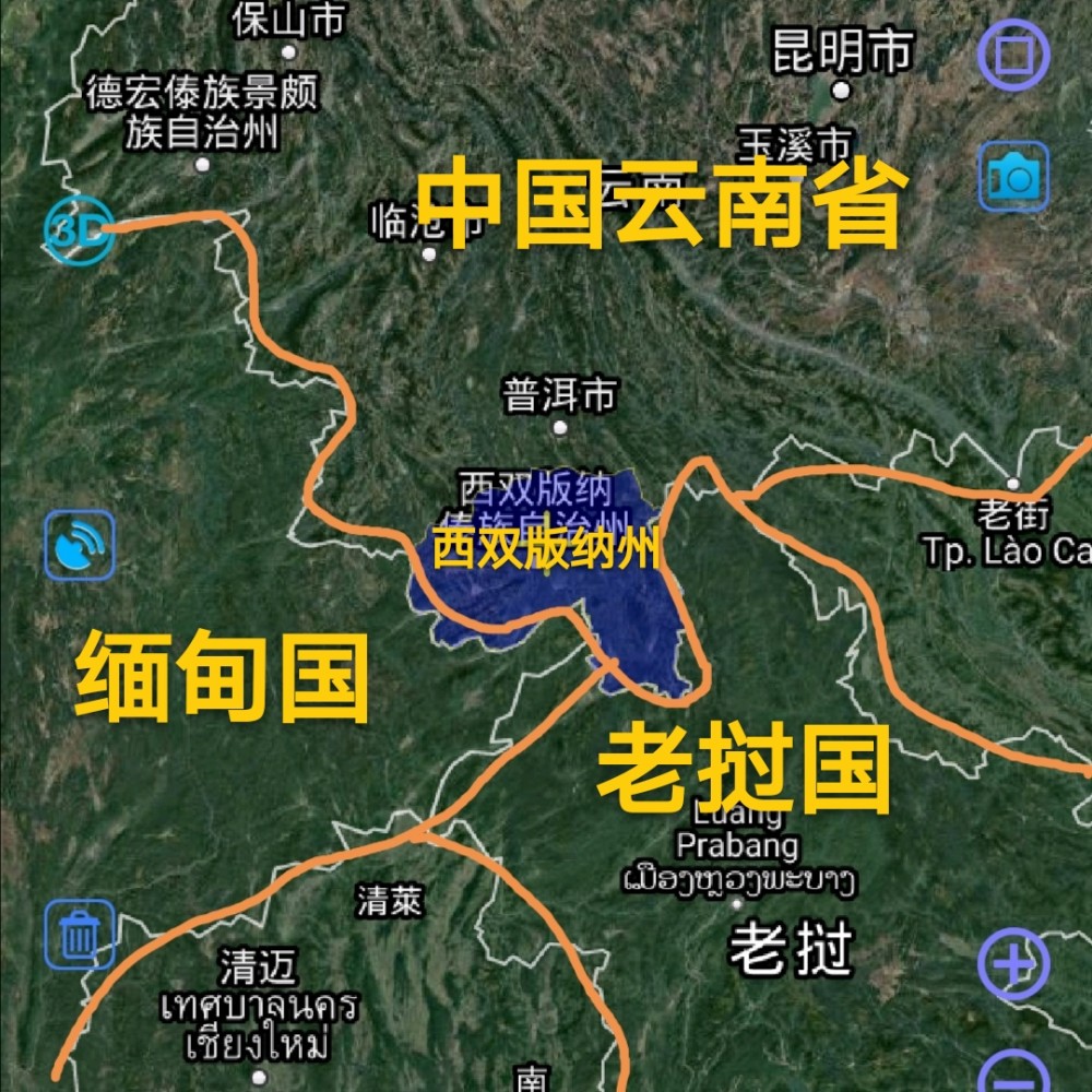 9万多平方公里,总共管辖了1个县级市(景洪市),2个县(勐腊县,勐海县).