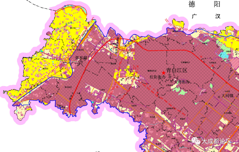 成都市青白江区土地利用总体规划最新修改方案