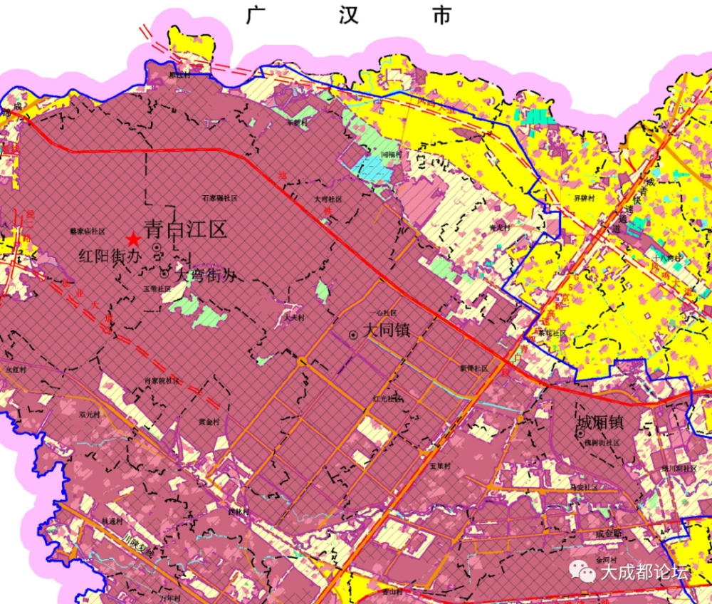 成都市青白江区土地利用总体规划最新修改方案