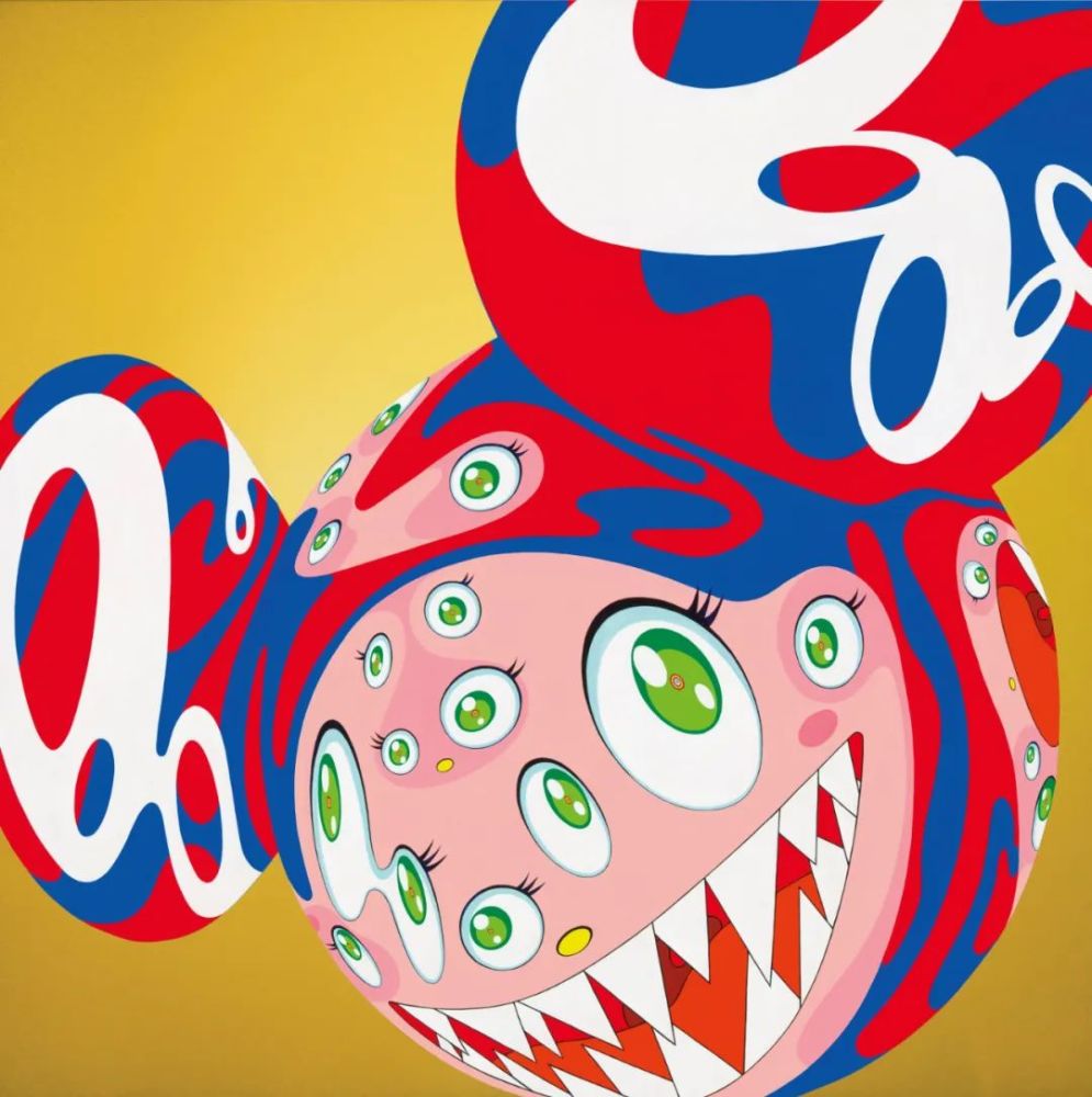 村上隆(takashi murakami《melting dob c,布面丙烯,100.3×100.