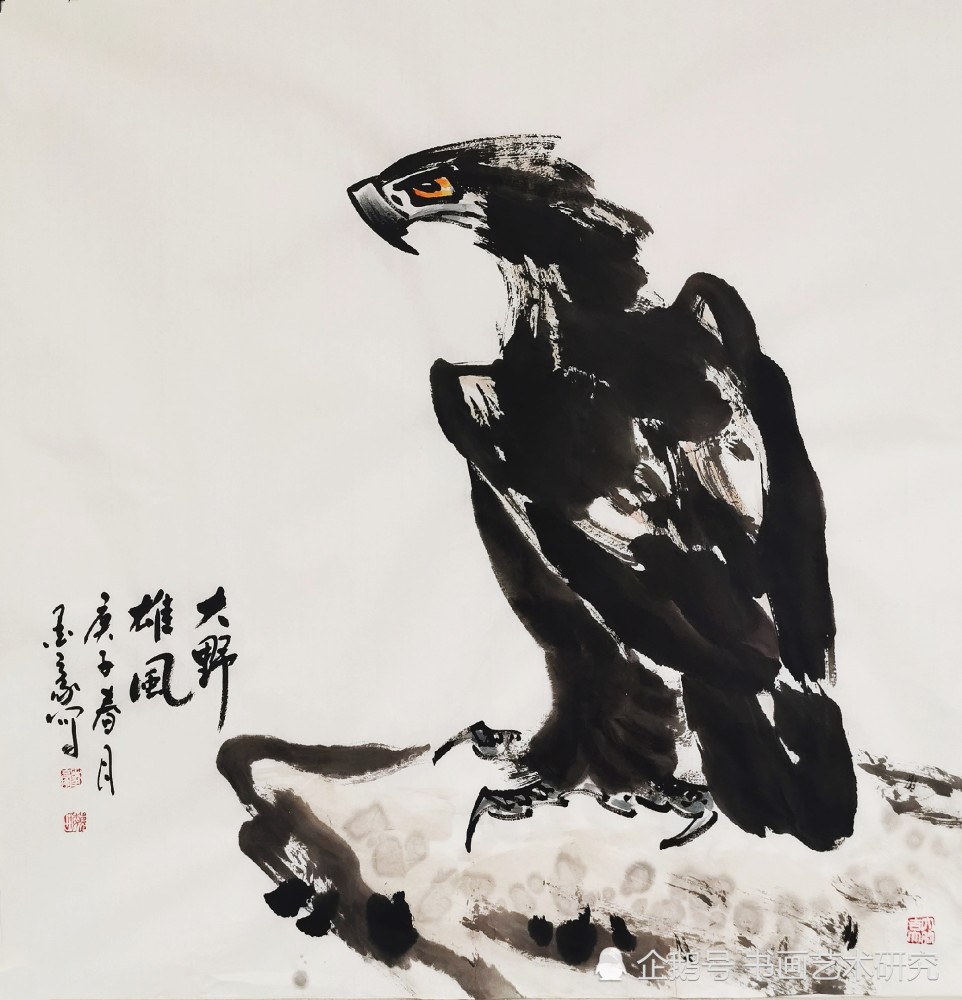 《大野雄风》墨豪画鹰作品选