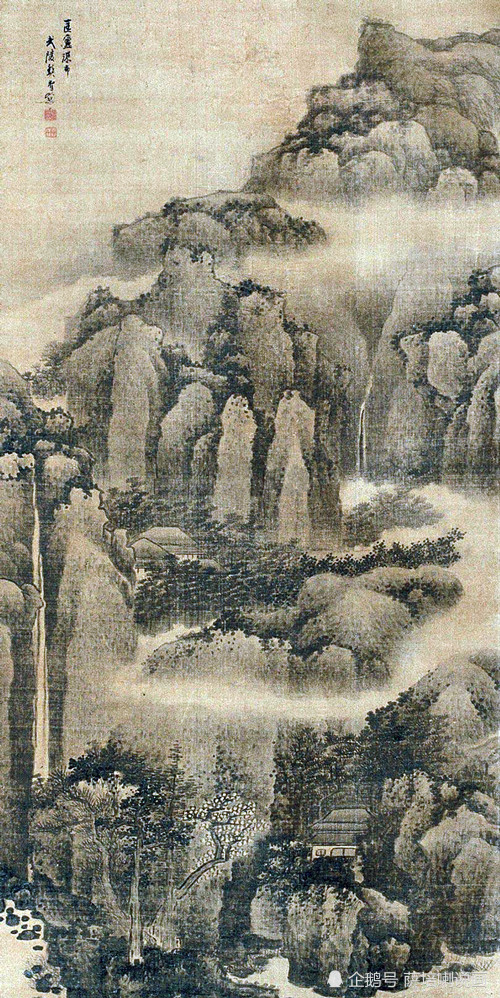 大气磅礴,画雄奇险秀名山,龚贤绘《匡庐图》