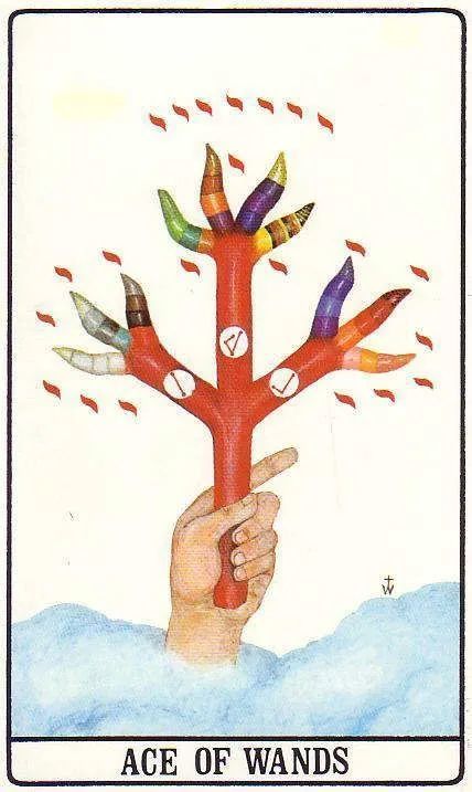 透特塔罗全解权杖一aceofwands