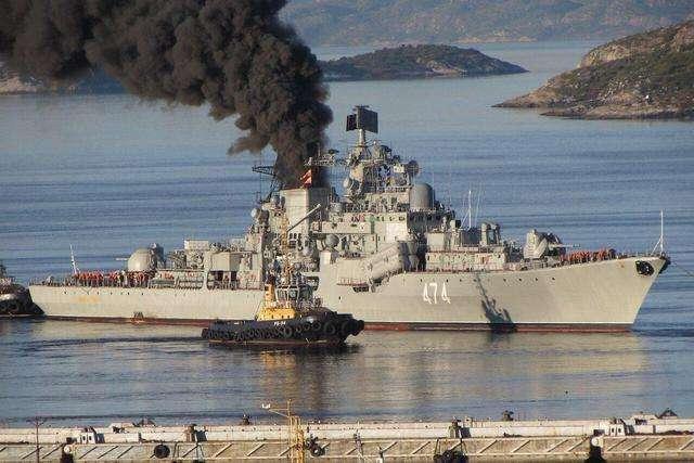 俄罗斯现役的三艘现代级——乌沙科夫海军上将号