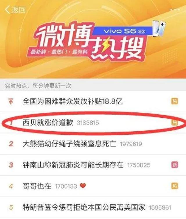 热搜海底捞涨价道歉,西贝相继道歉,网友吵上天啦