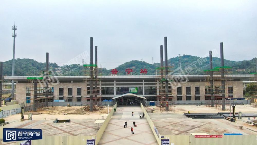 普宁高铁站最新效果图来了!预计今年10月份完工!