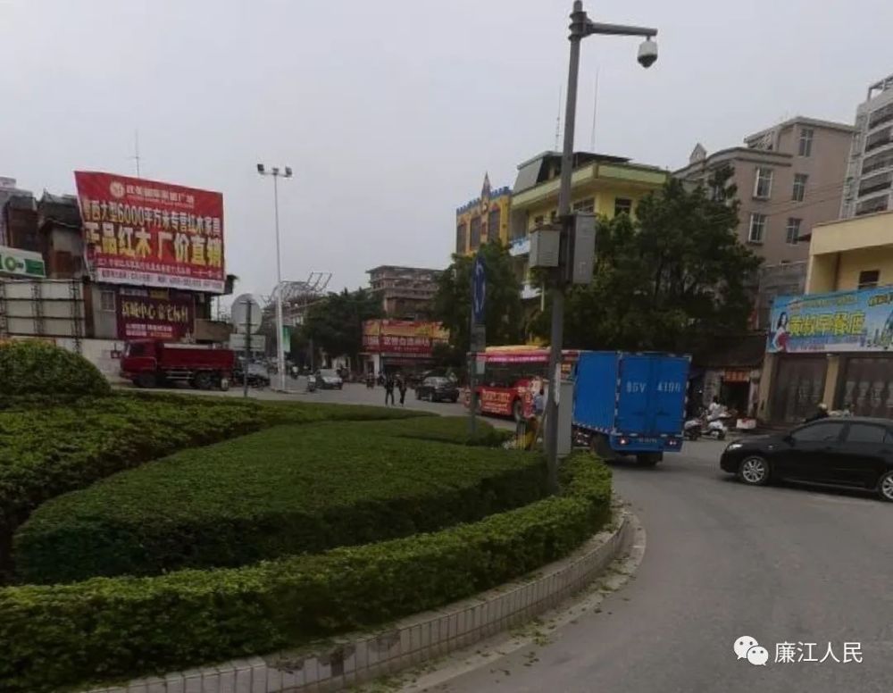 廉江市东环路(城南客运站路段),中山五路,中环一路,石城大道,廉良路