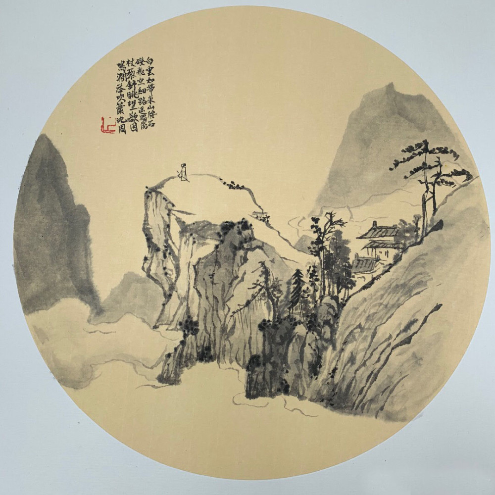 临沈周山水画小品作品赏析