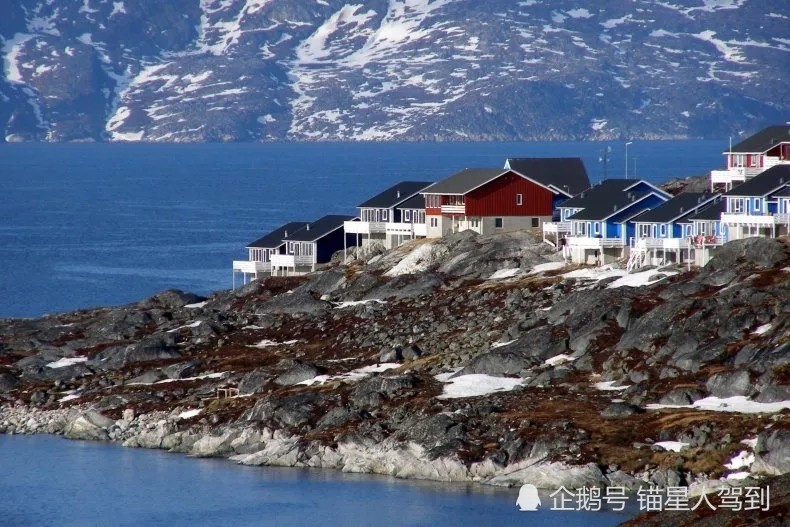 格陵兰岛努克峡湾的景色