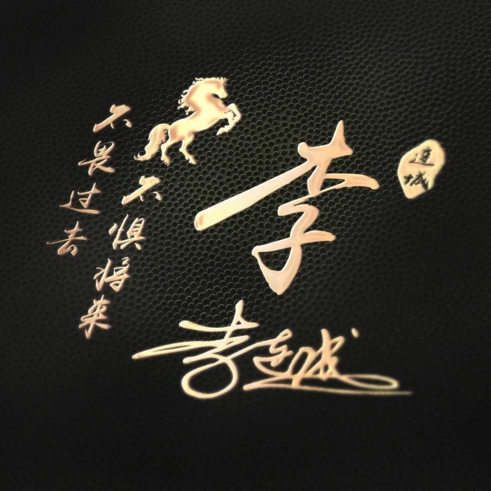 百家姓头像配上3d立体特效,商务励志签名头像,高端大气上档次!