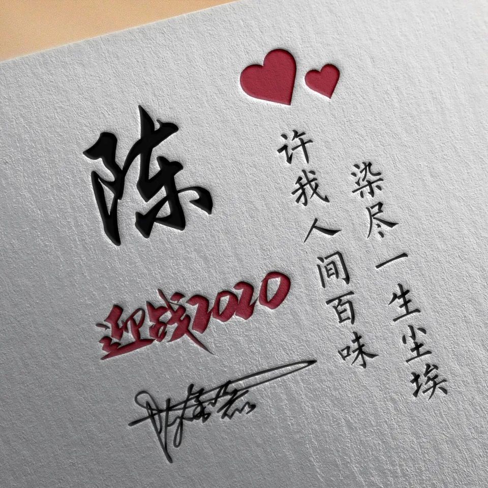 百家姓头像配上3d立体特效,商务励志签名头像,高端大气上档次!