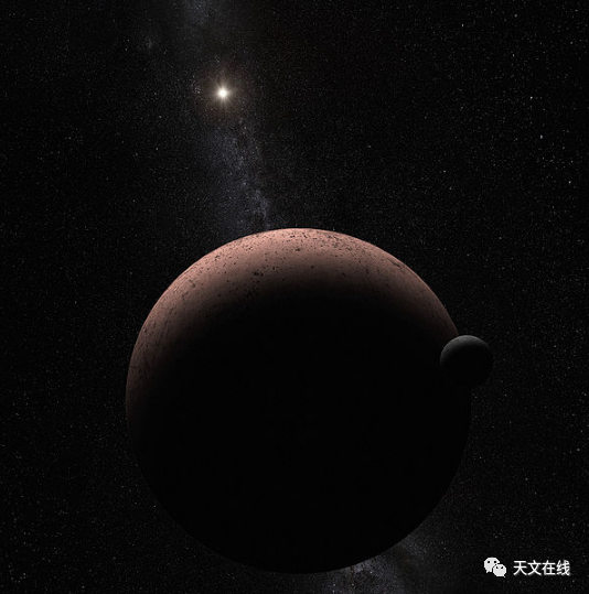 它与其他几颗矮行星——冥王星,阋神星和妊神星并不遥远.