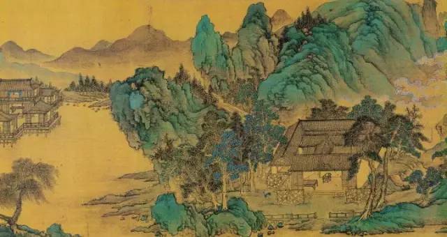 王维还画了《辋川图》首创了水墨山水画,他也因之被尊为"画界南宗鼻祖